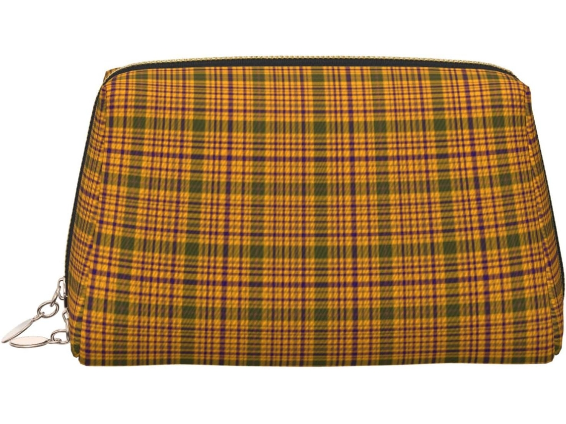 Necessaire Xadrez Laranja Grande S/MARCA