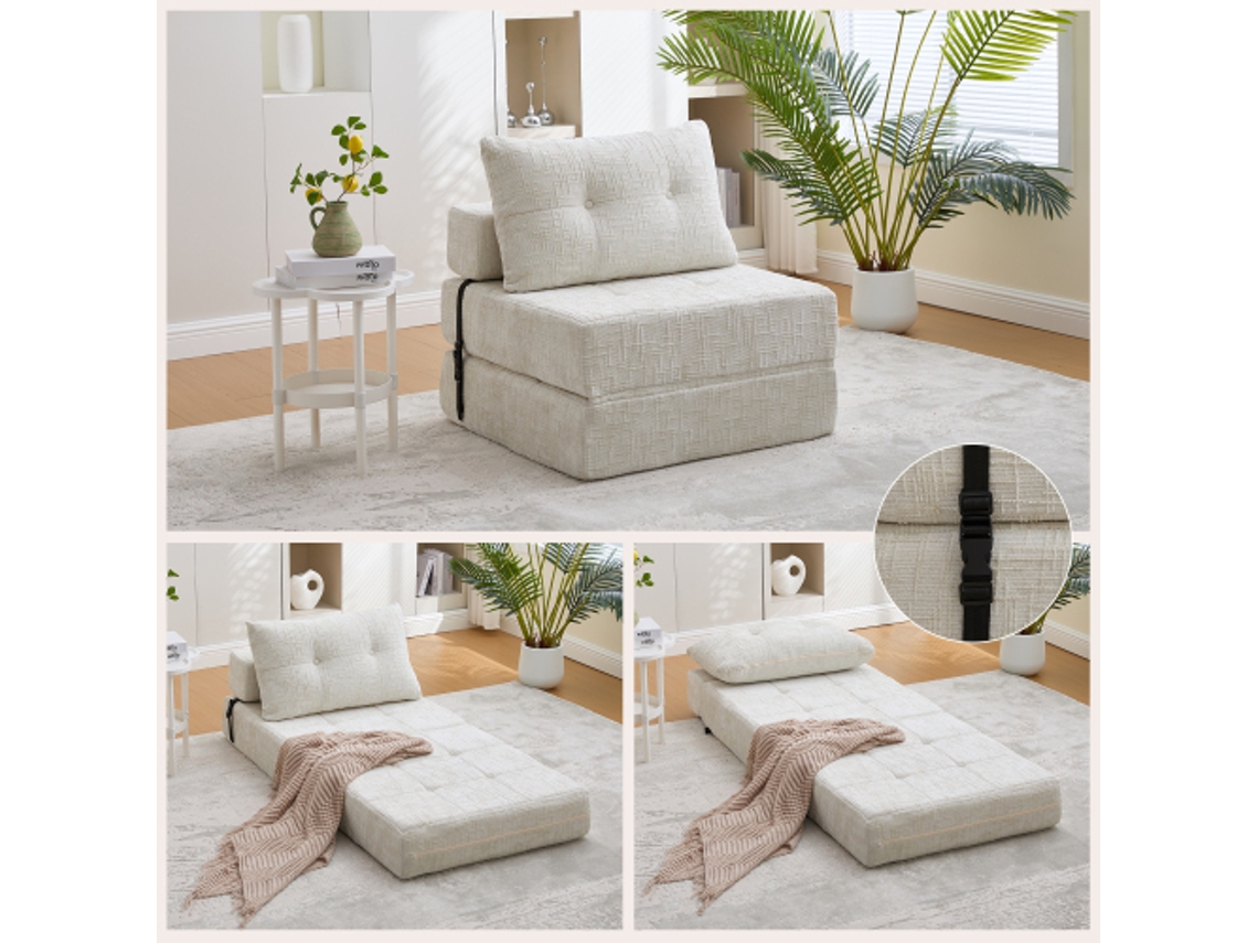 Sofá-cama Dobrável, Sofá-cama Com Travesseiros, Colchão Dobrável Com Encosto, Sofá Dobrável Portátil, Sofá De Piso Confortável