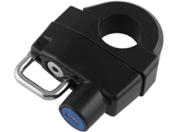 Cadeado Para Capacete Guidões De 25mm, Liga De Zinco Preta