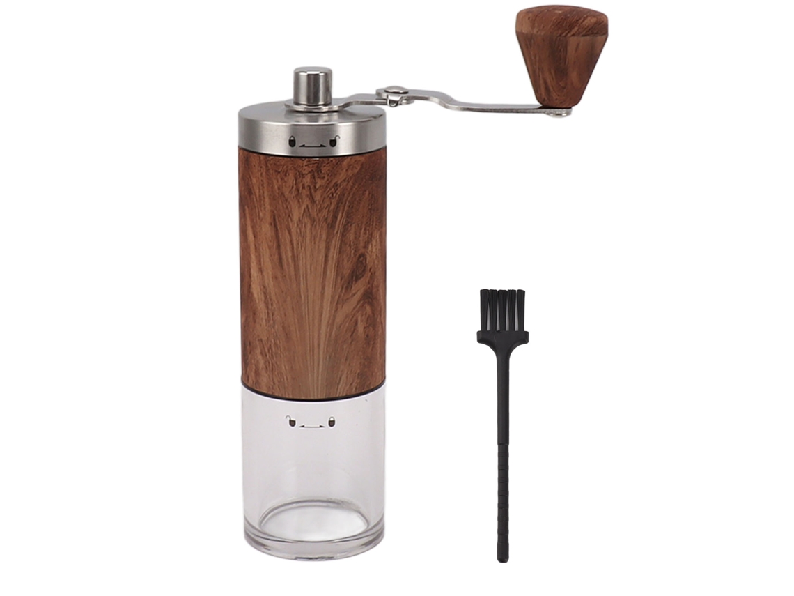 Molinillo De Café Manual De Acero Inoxidable Ajustable Tamaño De Molido Desmontable Para Hogar Cafetería Oficina