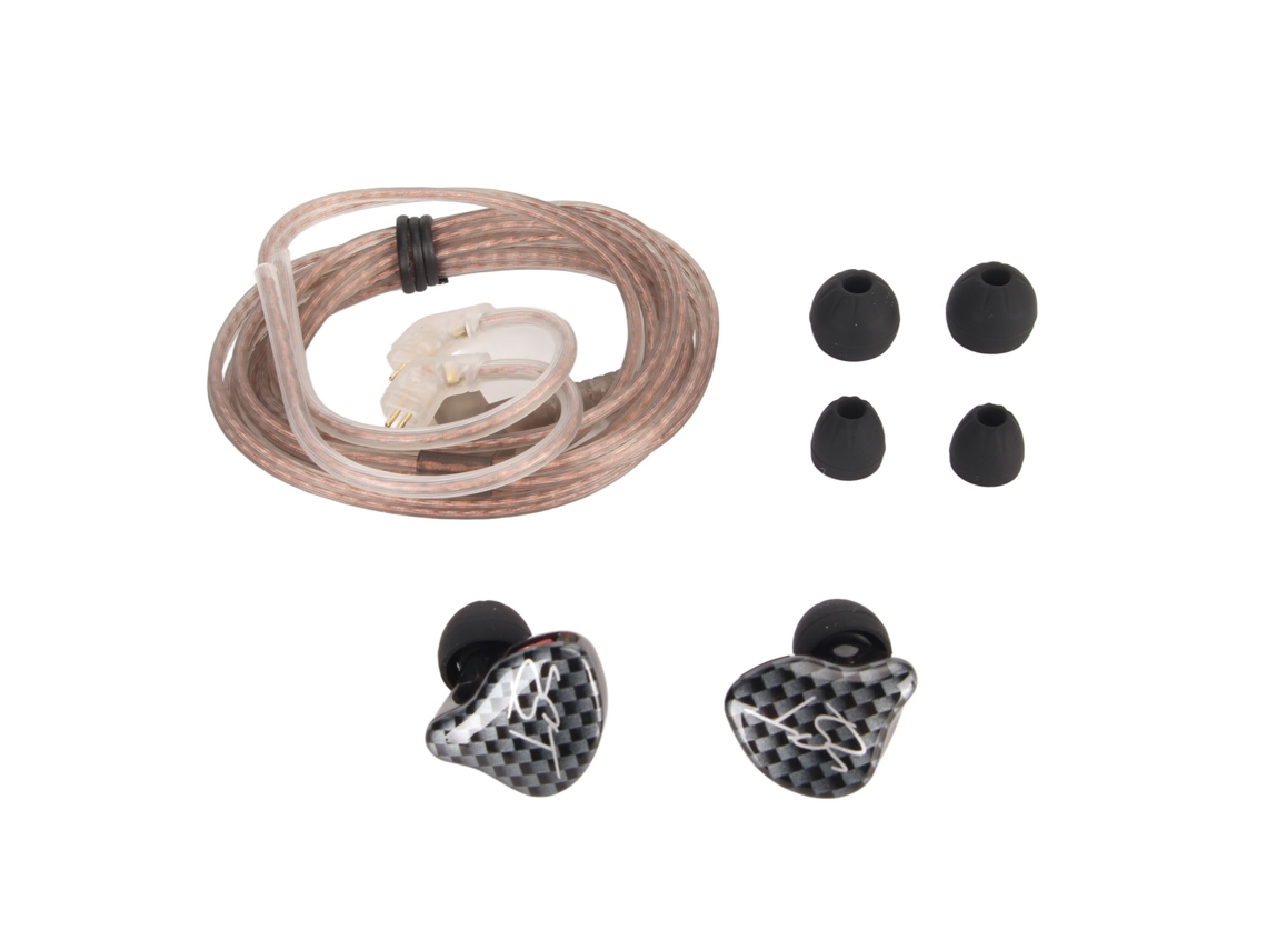 Auriculares de Monitor Hifi Con Cable Kz Zst, 1ba 1dd, Cancelación de Ruido, Conector de 3,5 Mm para Android e Ipod.