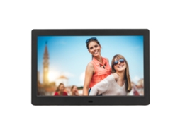 Moldura De Foto Digital 10 Pol. Tela Lcd Hd Suporte Vídeo Relógio Calendário Com Controle Remoto 100 240 V Plugue Ue