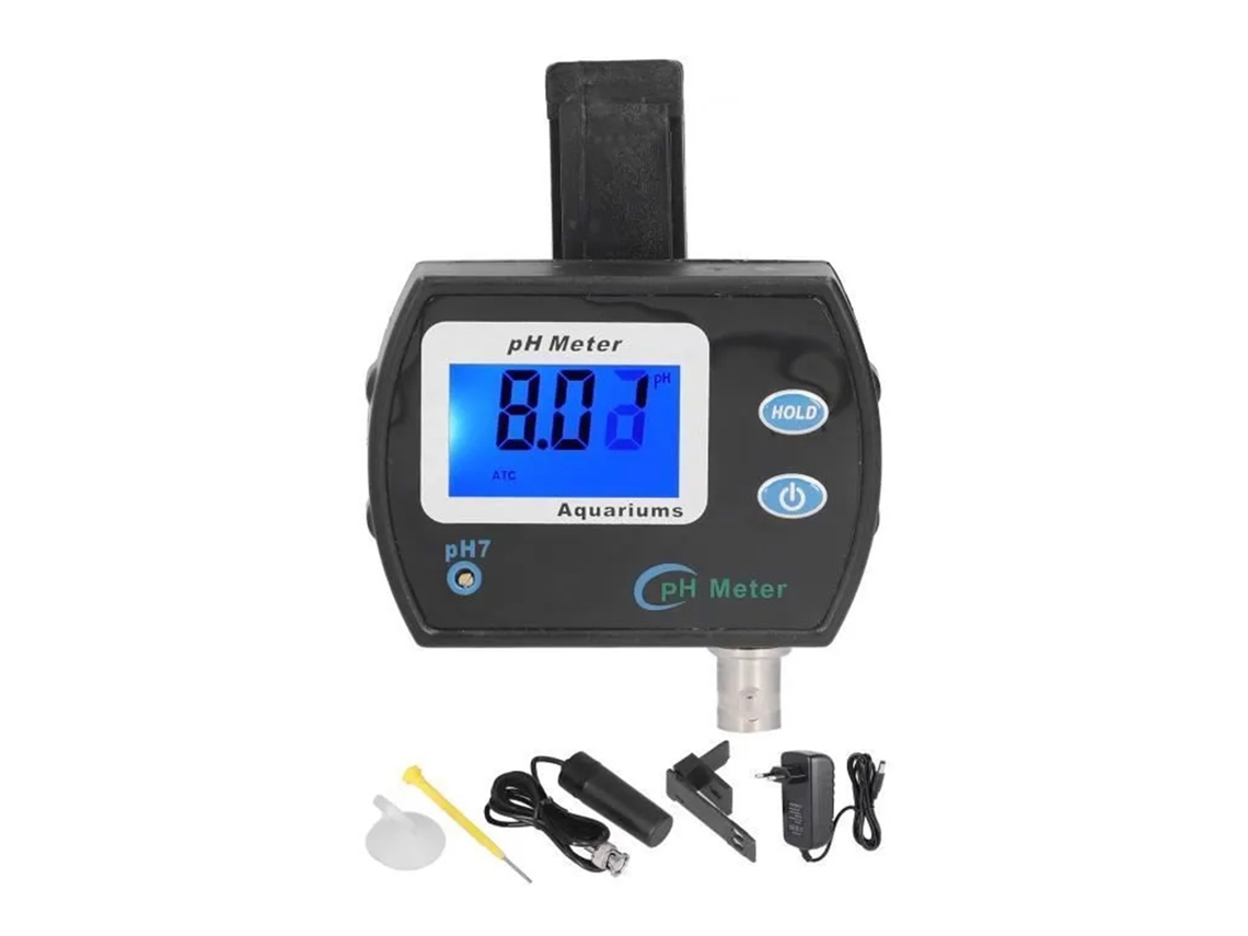 Medidor De Ph Digital Com Visor Lcd E Sonda De Substituição - Alta Precisão - Para Análise Da Qualidade Da Água.