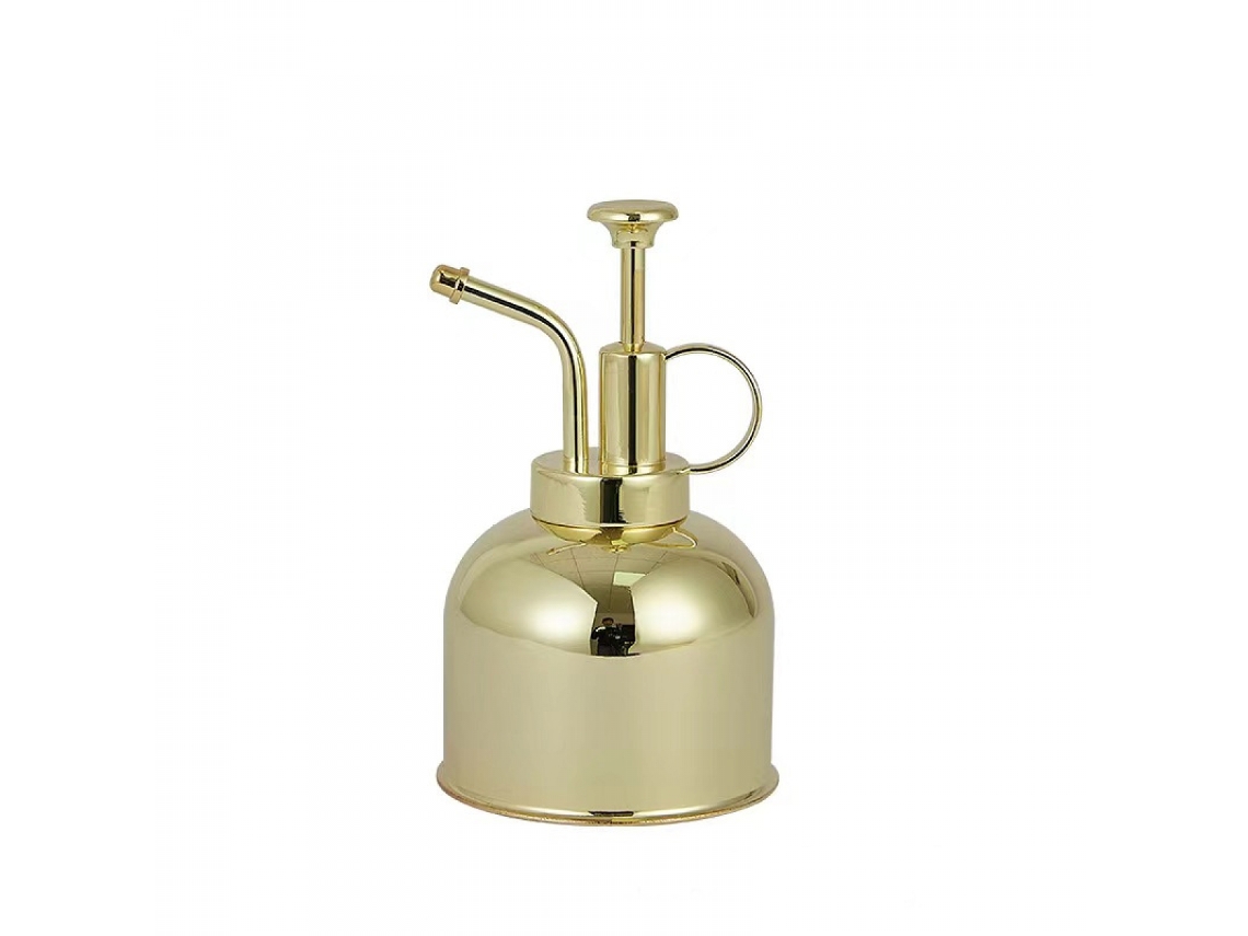 Frasco Pulverizador de Água de 300 Ml, Decorativo para Plantas com Bomba, Latão Polido Bom AQUAFORGE