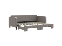 Vidaxl Sofá-cama Com Gavetão 80x200 Cm Tecido Cinzento-acastanhado