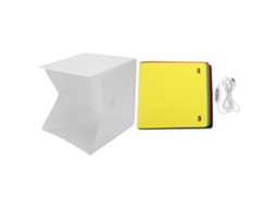 20cm Soft Light Photography Box Portable Folding Lighting Softbox With 6 Color Backdrops LAXISCREED