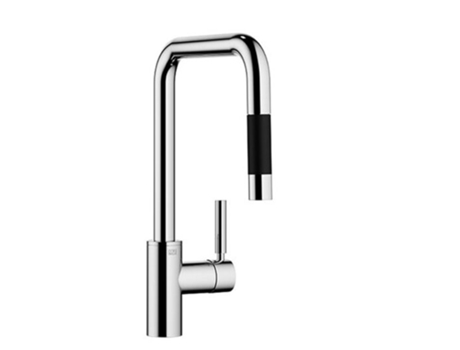Torneira de Cozinha Meta Square Da DORNBRACHT Misturadora Monocomando com Função de Duche Projeção de 200 Mm 33870861 Cor: Latão
