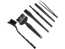 Kit De Limpeza Para Pc Com 6 Peças: Escovas De Pvc Antiestáticas E Pinças.