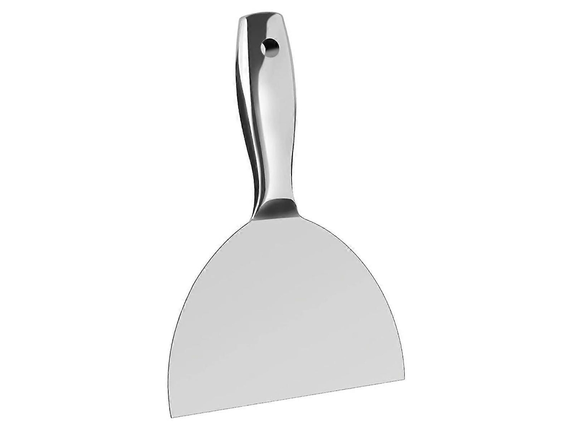 Espátula De Massa De 6 Polegadas, Aço Inoxidável Polido, Para Acabamento Em Drywall.