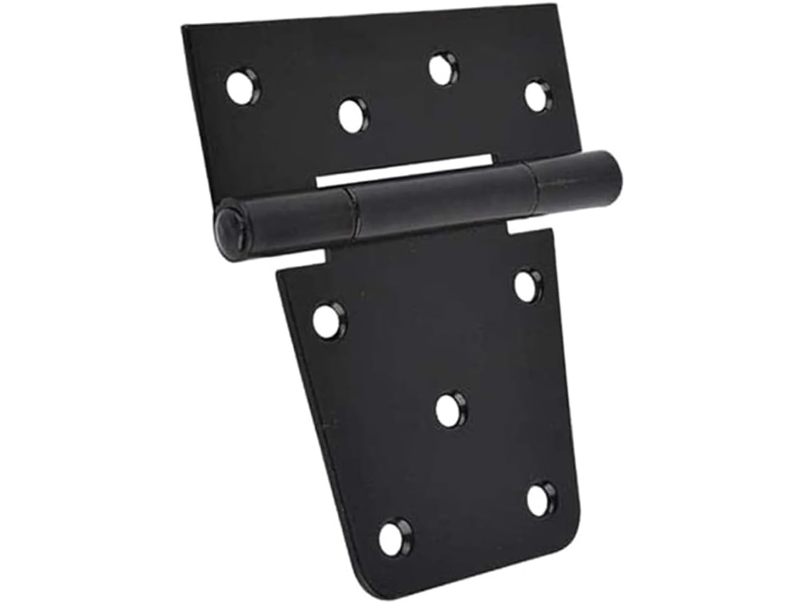 Dobradiças Em T De Metal Pintado De Preto, 8, 9 Cm (3, 5 Polegadas), Para Cercas E Móveis