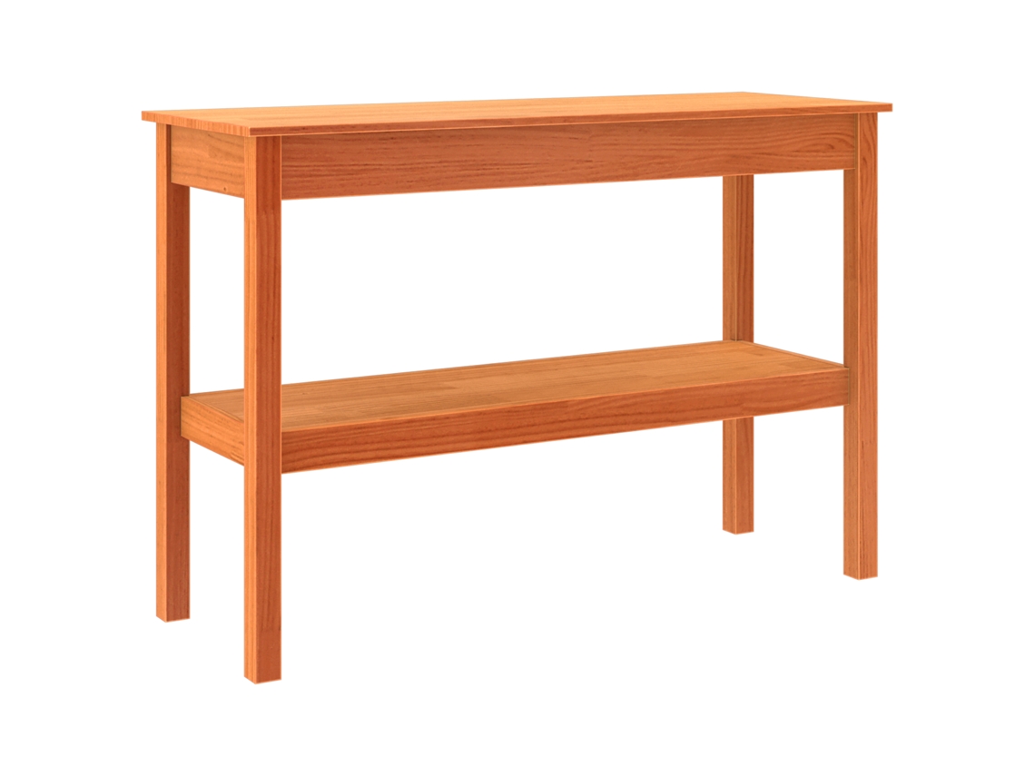 Conjunto 1 Aparador Vidaxl Castanho Madeira De Pinho Maciça (110 X 40 X 75 Cm)