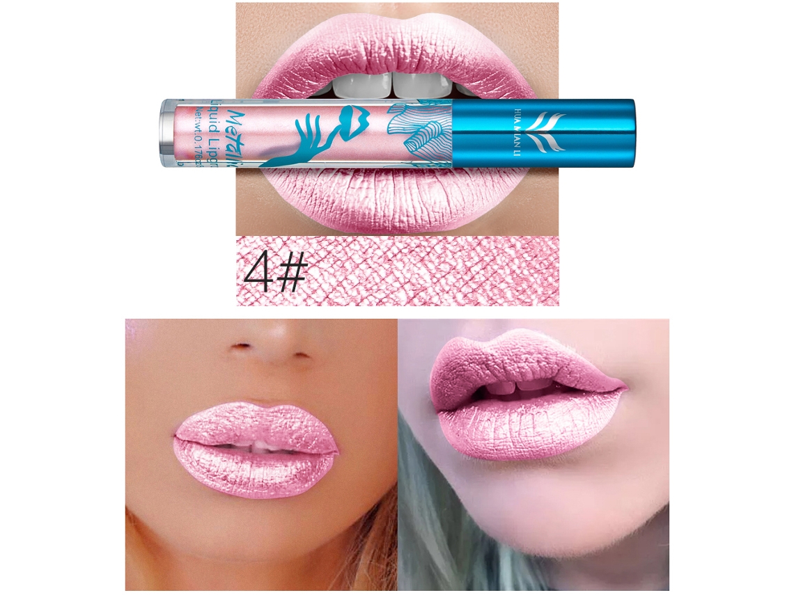 Brillo Labial Hidratante De Larga Duración Huamianli Fácil De Usar Herramientas De Maquillaje 4