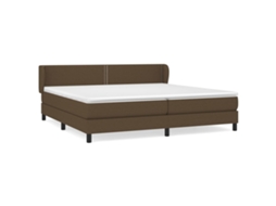 Box Spring Bed, Box Spring Beds Vidaxl Marrom Tecido (200 X 200 Cm)