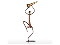 Escultura De Hierro Hombre Baterista Decoración Hogar Manualidad Regalo Cumpleaños Acción De Gracias