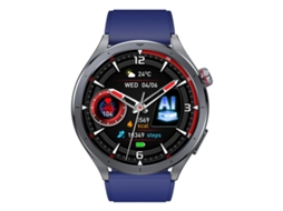 (azul) Smartwatch Bluetooth Com Tela Colorida De 1,53 Polegadas E Pulseira De Silicone.