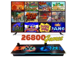 Console Pandora Box Retroiluminado Com 26800 Jogos Retro E Jogos 3d E Som