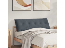 Vidaxl Travesseiro Para Costas Cinzento-escuro 140 X 50 Cm