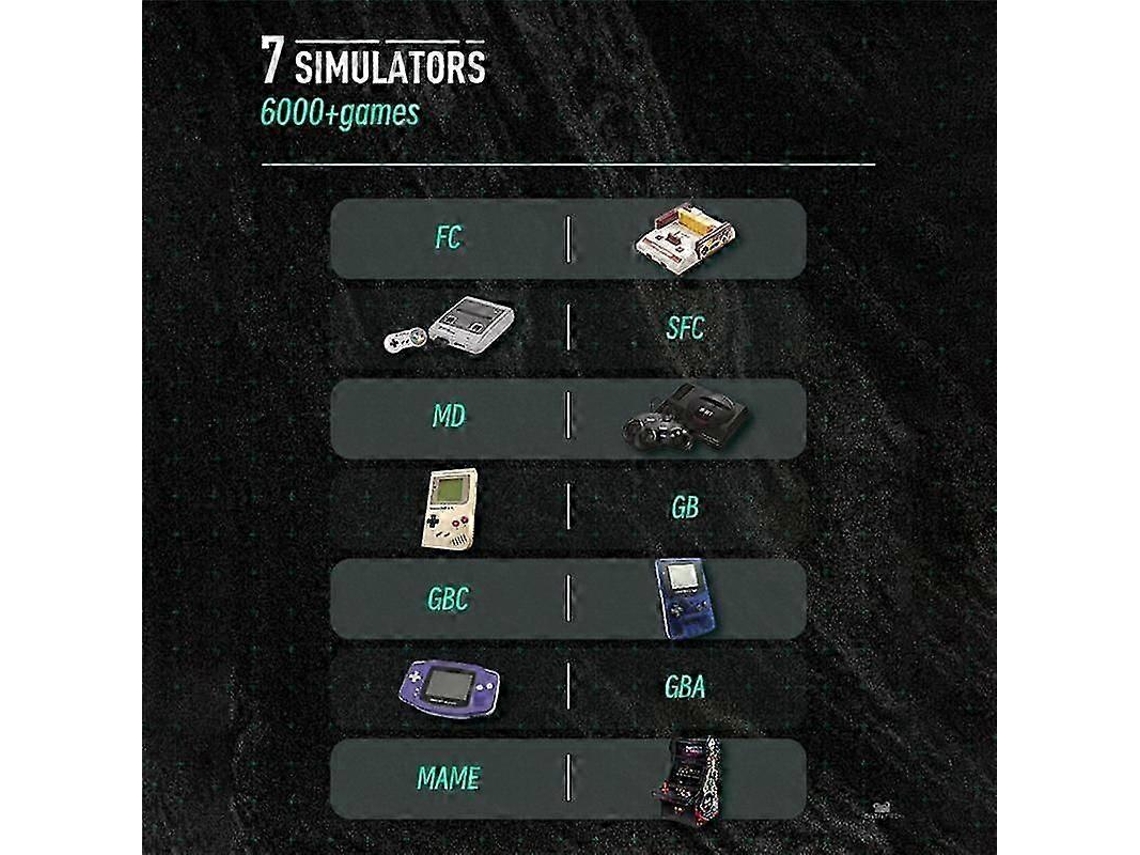 Console De Jogos Portátil Sf2000 2 Alças Integradas, 6.000 Jogos, Mini Player Clássico De 3 Polegadas VONKELIOS