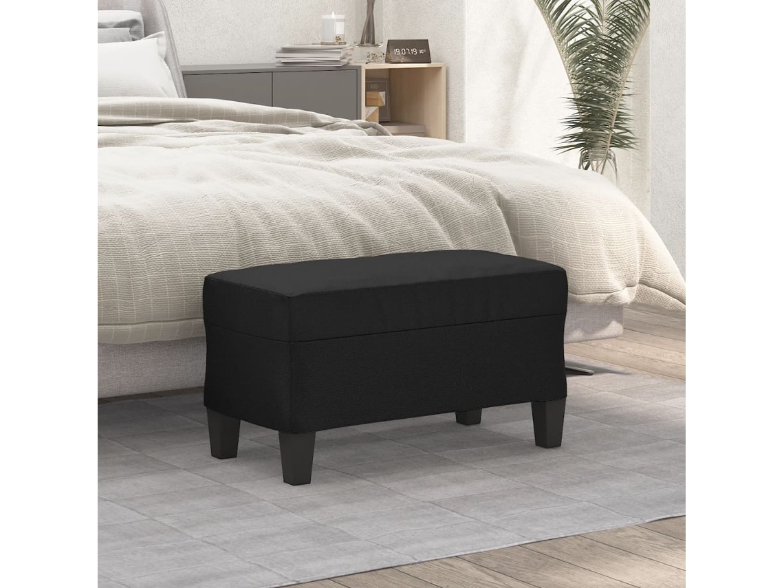 Vidaxl Banco 70x35x41 Cm Couro Artificial Preto