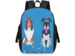 Mochila Tropicallife com estampa divertida de cachorrinho para crianças, 32,5 x 15