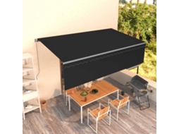 Vidaxl Toldo Retrátil Manual Com Estore 5x3 M Antracite