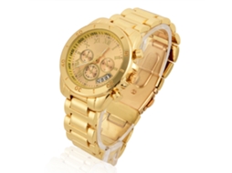 Relógio de Pulso Feminino de Quartzo Analógico com Pulseira de Liga, Moda, Presente (ouro)