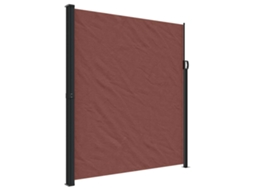 Toldo lateral retrátil VIDAXL castanho
