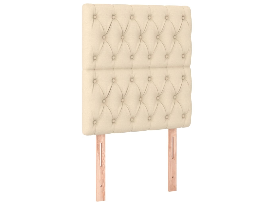 Cabeceira Creme 80x7x118/128 Cm Tecido MAISON EXCLUSIVE