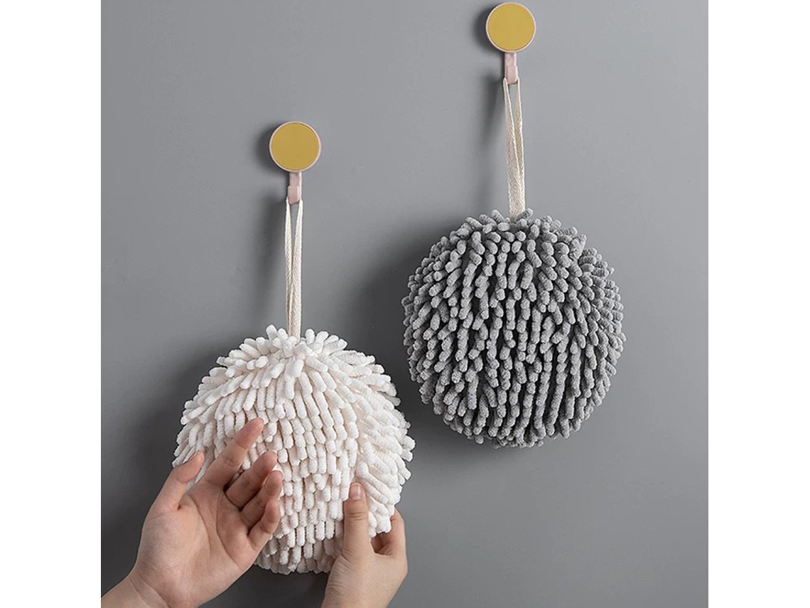 Toalha de Microfibra, 2 Toalhas de Microfibra de Chenille Cinza Que Podem Ser Usadas na Cozinha e no Banheiro, Altamente Absorventes BRILVIBERA