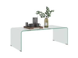Mesa de Centro em Vidro Temperado com Design Monobloco PRIME KANG