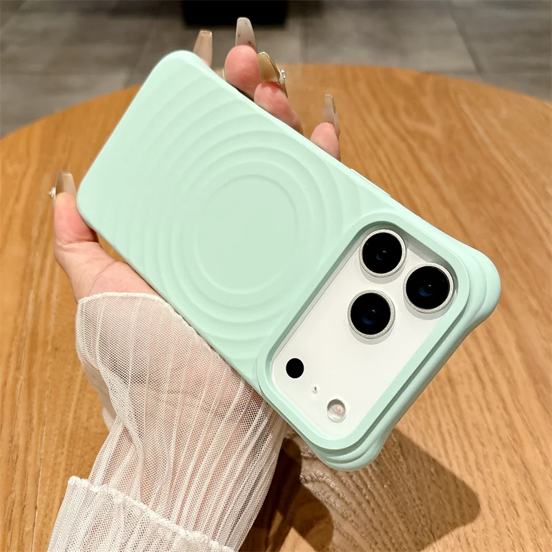 (verde, Iphone 13) Capa Protetora Magnética De Silicone Líquido Para Carregamento, Resistente A Quedas E Com Toque Suave.