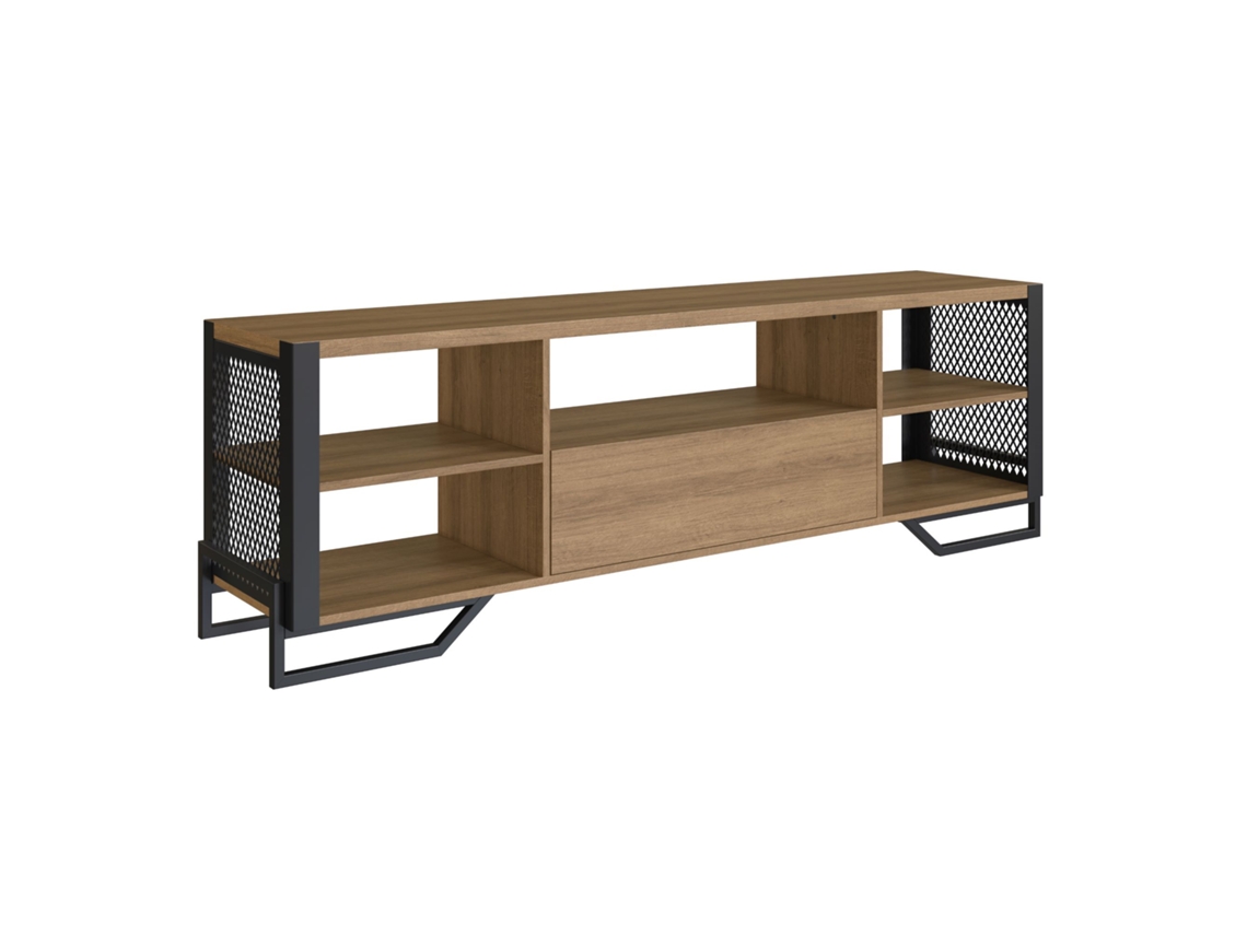 Mesa de Televisão com 1 Gaveta Estilo Industrial 57X183X40 Cm VENPRODIN