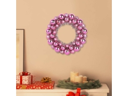 Vidaxl Guirlandas De Bolas De Natal 2 Pcs Rosa 33 X 33 X 7 Cm