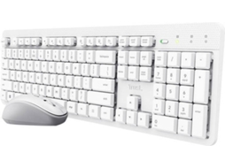 Bundle Teclado+Raton inalambrico TRUST ODYII Blanco(Layout ES)