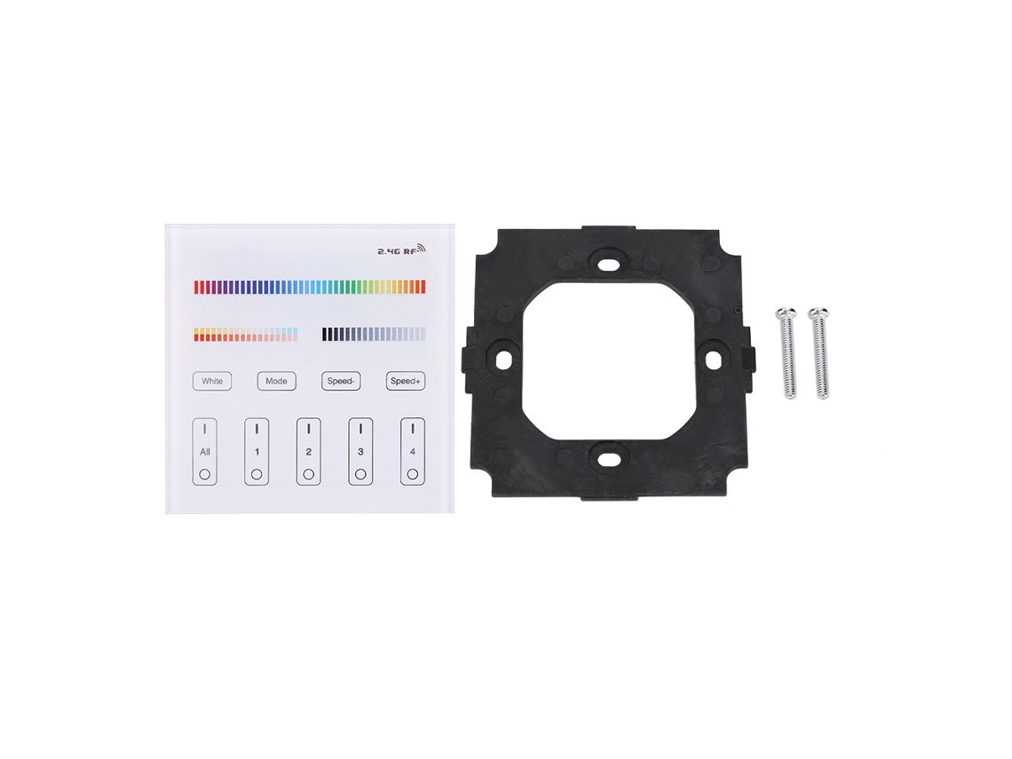 Controlador Laxiscreed Milight Sem Fio 2.4g Para Painel Inteligente Rgb+cct De 4 Zonas