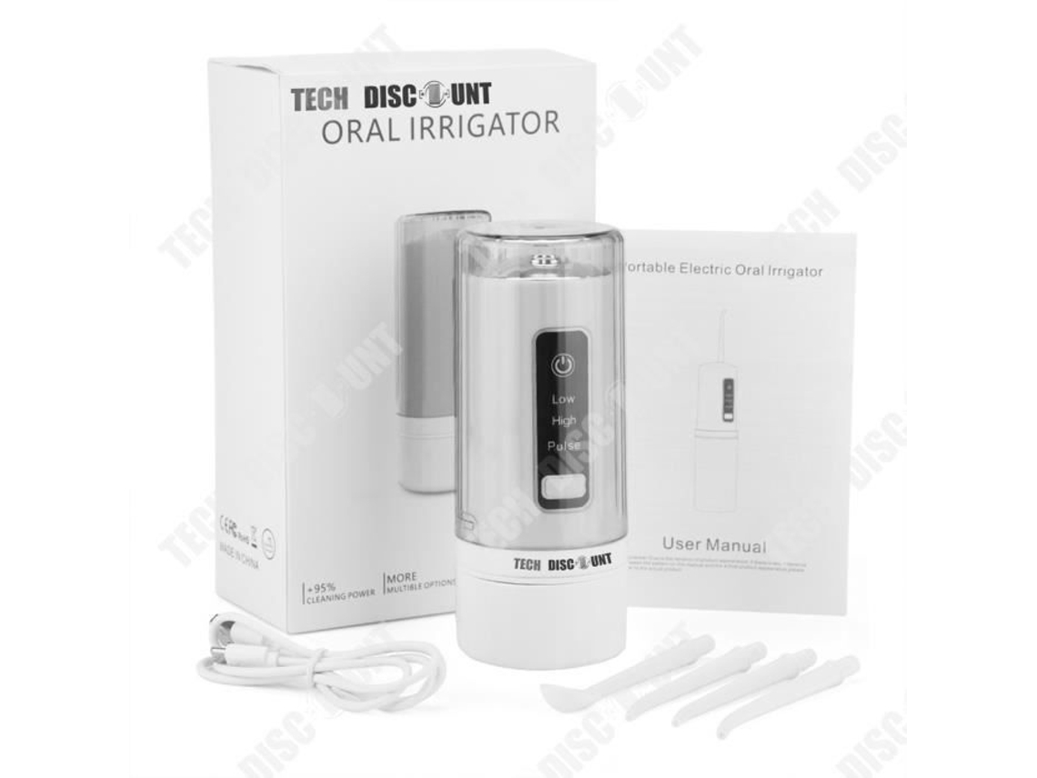 Enxaguador de dente elétrico portátil adulto Cálculo de costura de dente Fio dental para limpeza de dentes Tipo de estoque TECH DISCOUNT