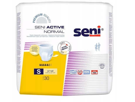 Fralda Descartável Seni Active Normal 30 Unidades Tamanho S Tzmo