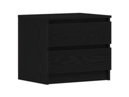 Conjunto 2 Mesa-de-cabeceira Vidaxl Preto Derivados De Madeira (50 X 40 X 43,5 Cm)