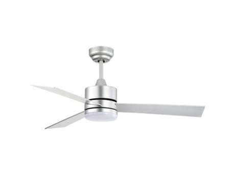KILIM Ventilador DC prata LED CCT controle remoto ajustável INTERLUSA