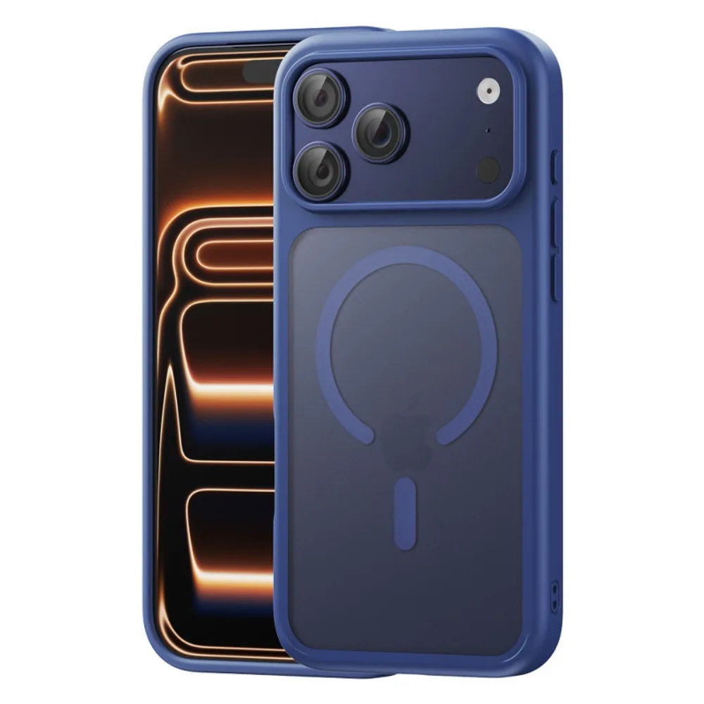 Capa Magnética Magsafe Para Iphone (iphone 13 Pro, Azul), Compatível Com Carregamento Sem Fio.