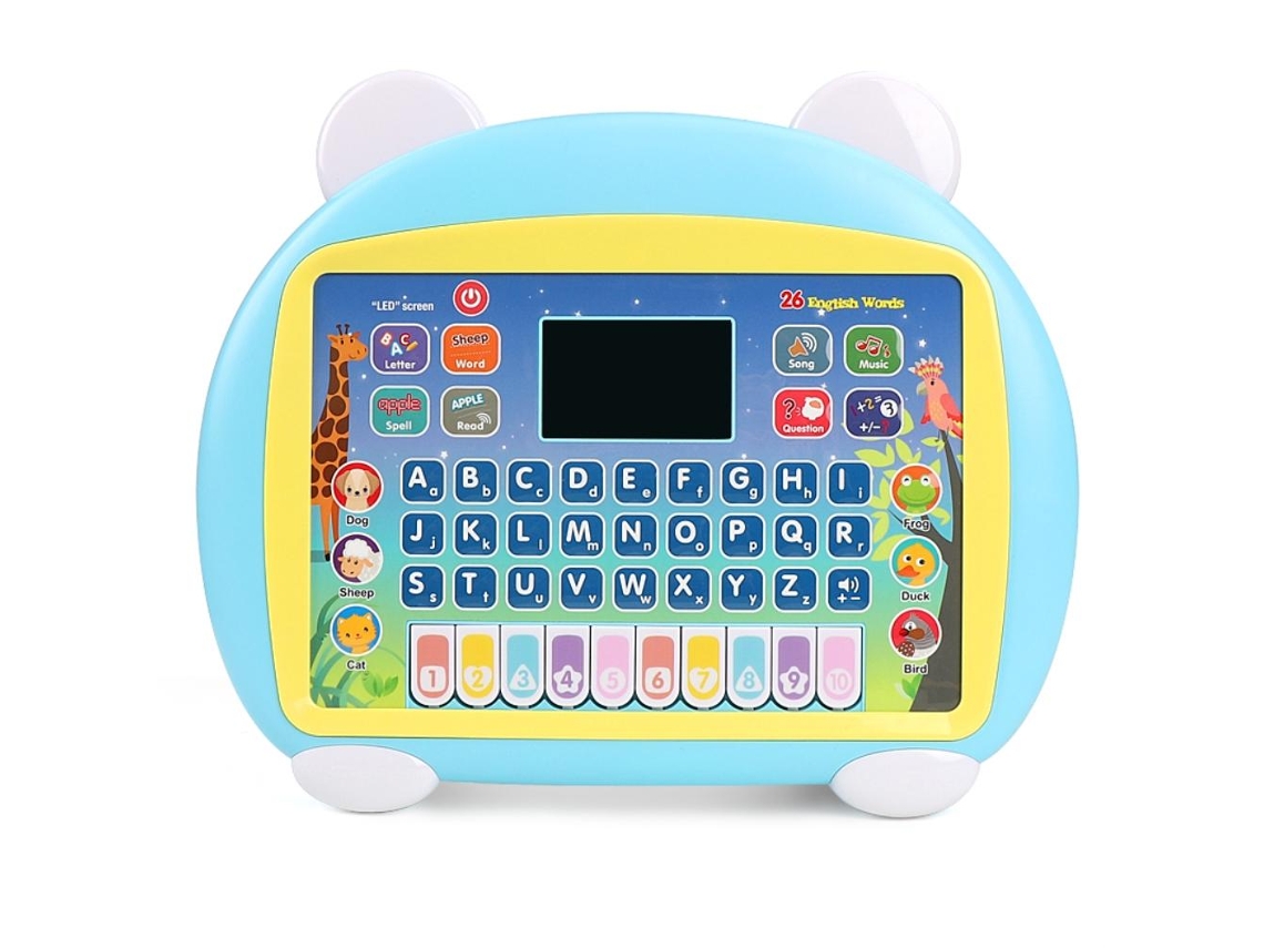 Tablet Educativo Infantil Com Tela Led, 8 Modos De Desenvolvimento E Brinquedo Eletrônico Interativo. Aquaforge