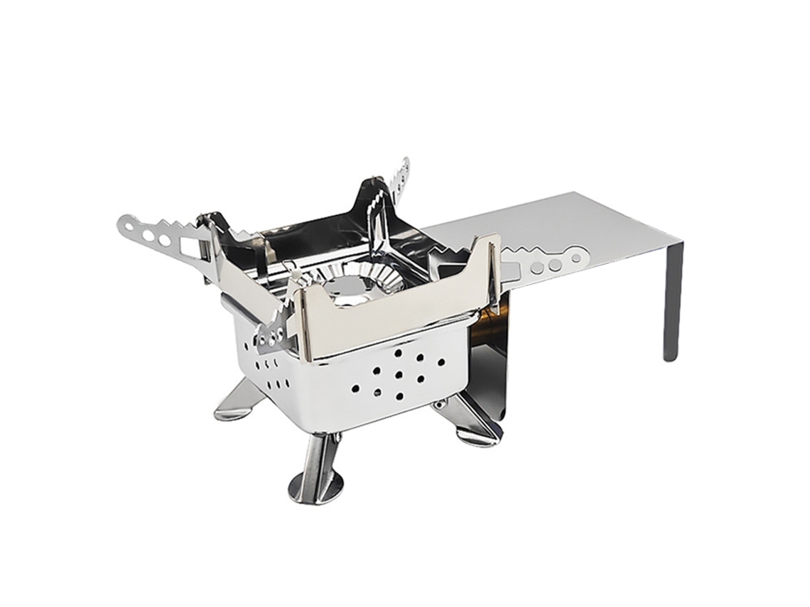 Fogão de Camping Portátil a Gás Inox Mini