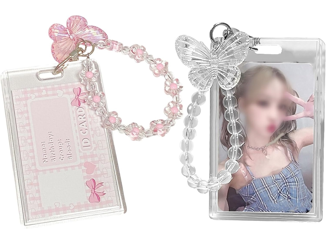 Lote De 2 Cartões Fotográficos - Cartões Fotográficos Kpop Fotográficos, Kpop, Com Cadeia Papillon Criativo