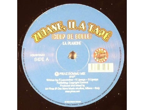 Vinil Zidane Il A Tapé Coup De Boule Steam Roller