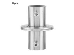 10pcs Base De Flange De Aço Inoxidável Para Tubo 22mm Suporte De Bastão Diy Mais Espesso