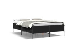 Bed Frame, Bed Frames Vidaxl Preto Madeira Processada (120 X 190 Cm)