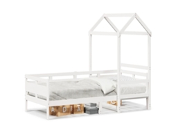 Day Bed, Day Beds Vidaxl Branco Madeira De Pinho (80 X 200 Cm)