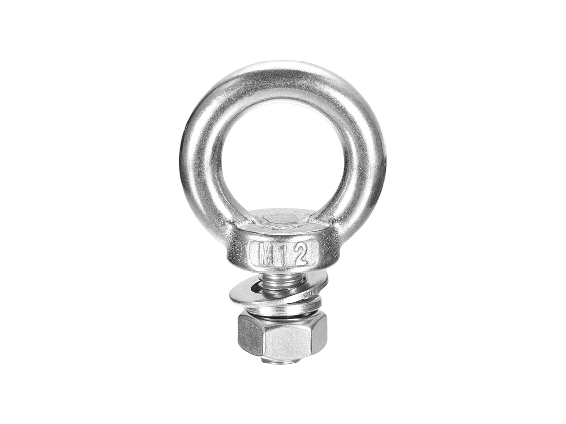 Parafuso Olhal de Içamento, 1 Conj. M12 x 20mm com Porca e Arruela CHABERLU