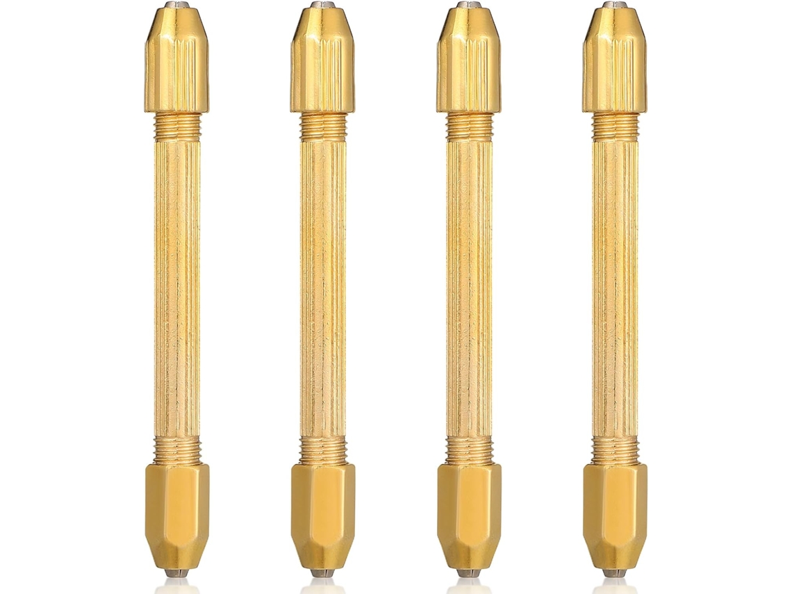 Zerodeko 4 Mini Furadeiras Manuais De Cabeça Dupla Para Reparo Relógios E