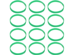 Pulseiras De Silicone Verde Villcase Para O Dia São Patrício, 100 Unidades, Pulseiras Esportivas Elásticas Para Eventos